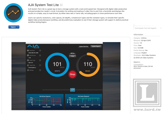 Aja system test alternatives for mac